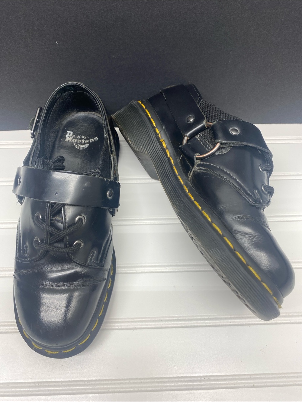 Dr Martens Fulmar Smooth Leather Lace Up Shoes Size 36
